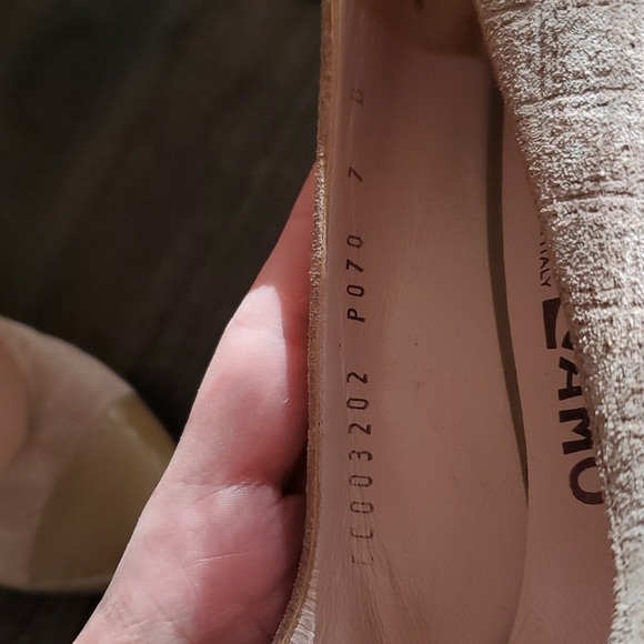 salvatore ferragamo women suade patten leather toe box size 7b - Picture 6 of 12